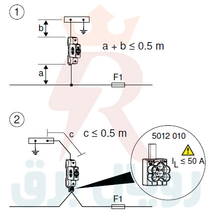 شماتیک اتصال ارستر B+C