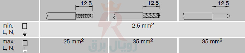 سطح مقطع سیم اتصال ارستر 3+2